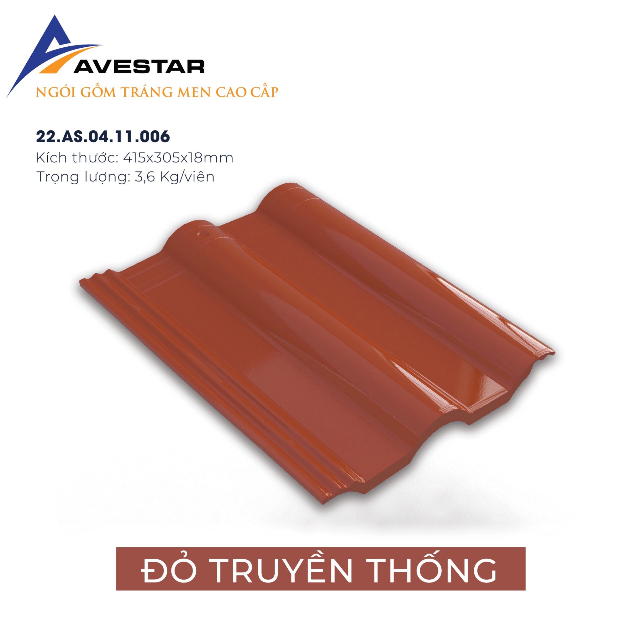 Ngói màu cao cấp 22 AS 04 11 006