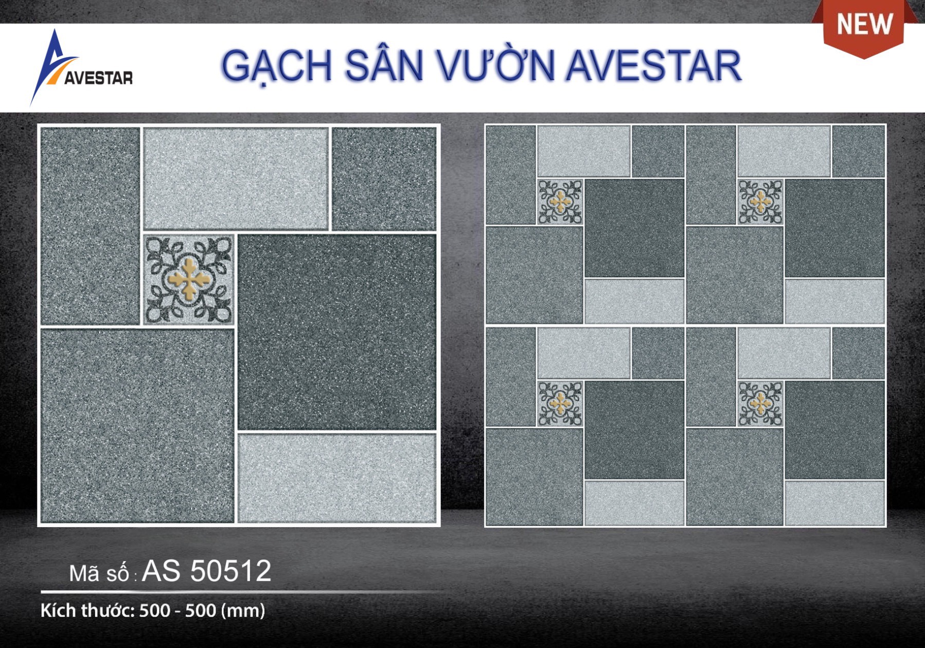Gạch lát sân vườn cao cấp AS 50512