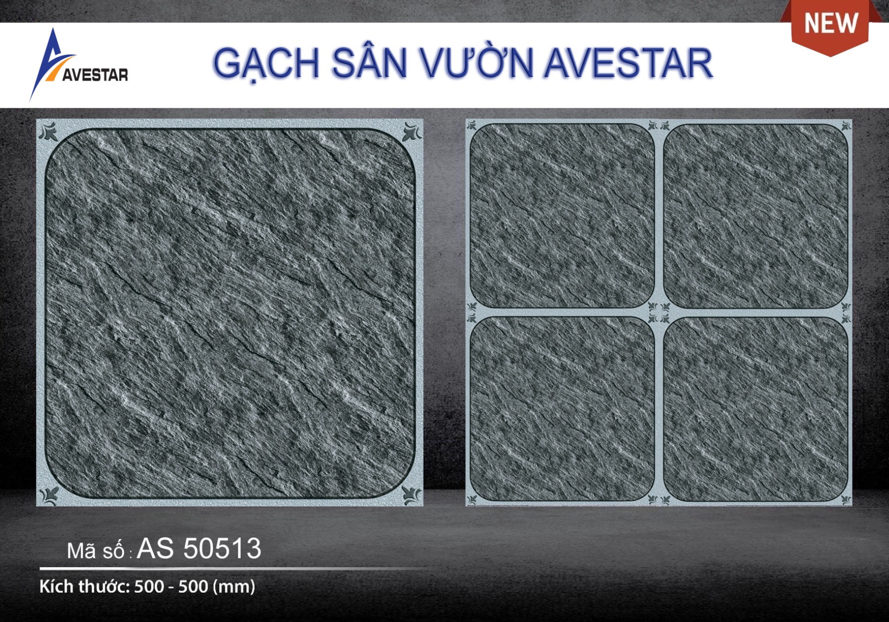 Gạch lát sân vườn cao cấp AS 50513