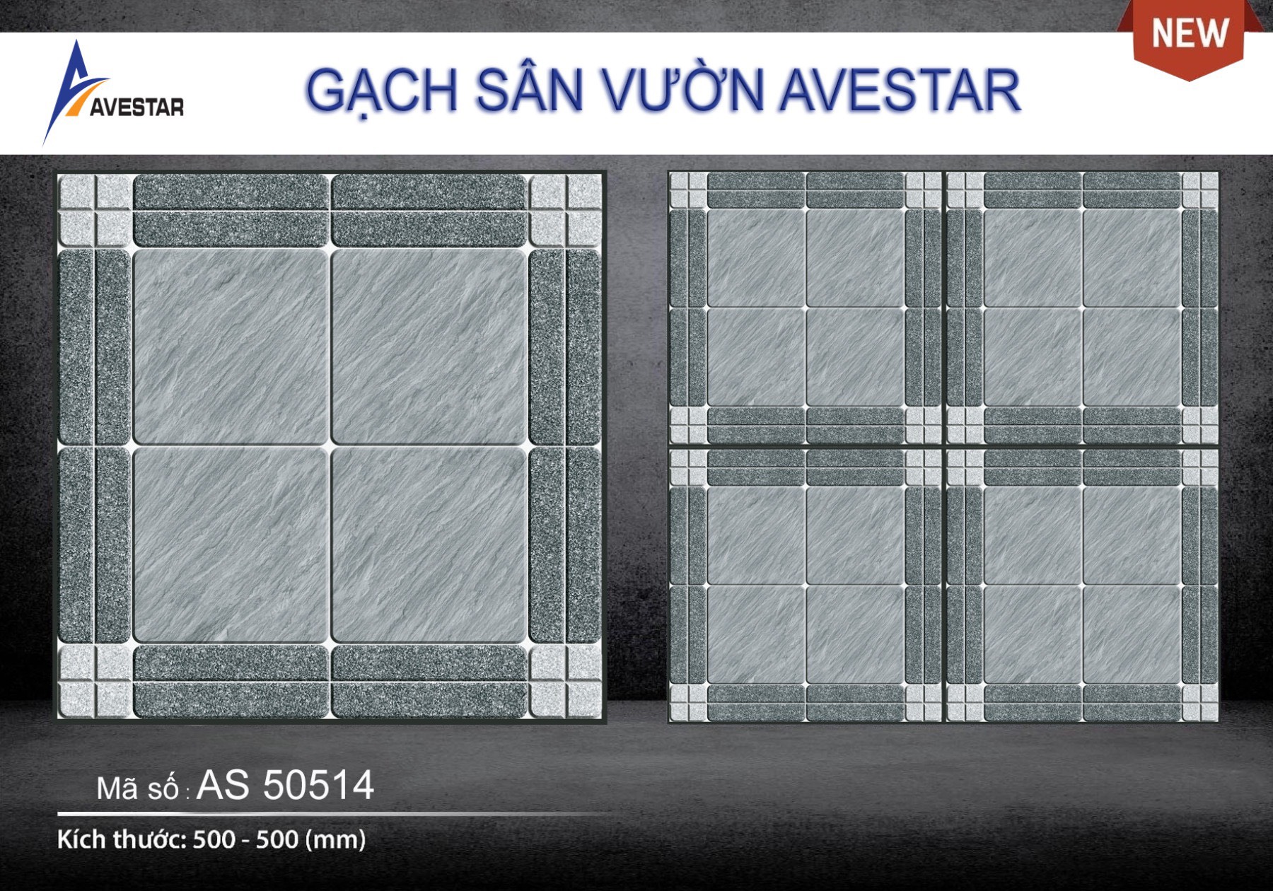 Gạch lát sân vườn cao cấp AS 50514