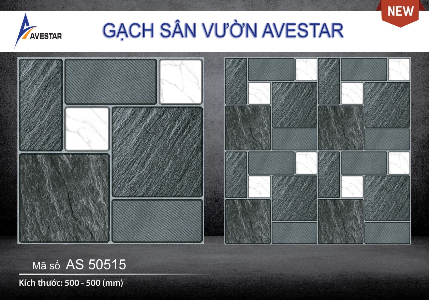 Gạch lát sân vườn cao cấp AS 50515