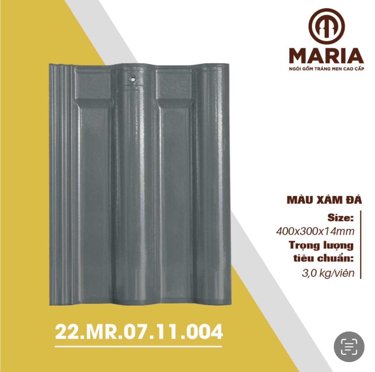 Ngói 1 vít nhãn hiệu MARIA - Ảnh 6